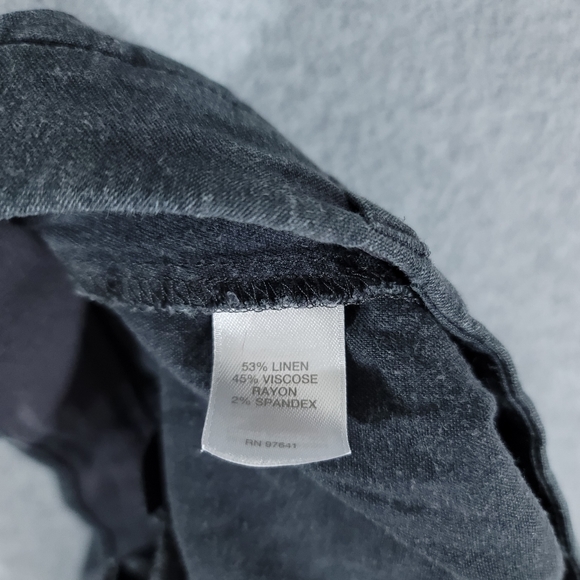 J Jill Linen Stretch Pants Womens Size 16 Gray - Picture 5 of 8